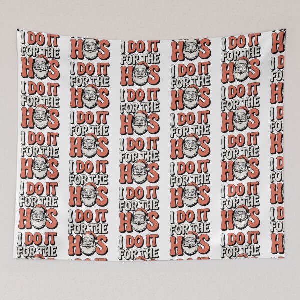 Item preview, I Do It for the Hos Retro, Santa Swag – Christmas designed and sold by graphic-genie.