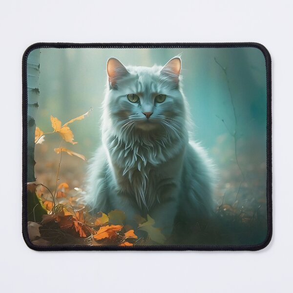 Item preview, Ethereal Cat in Fog | Vintage Watercolor-Style Forest Scene designed and sold by Valeree Store.