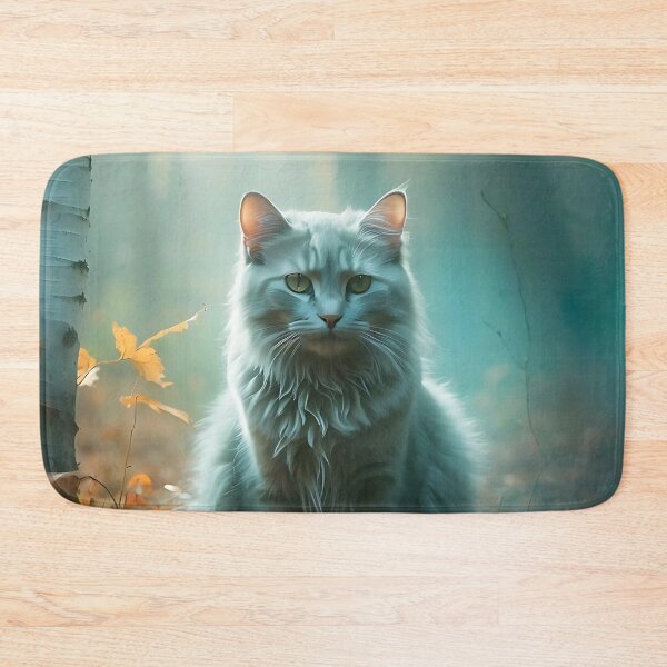 Item preview, Ethereal Cat in Fog | Vintage Watercolor-Style Forest Scene designed and sold by Valeree Store.