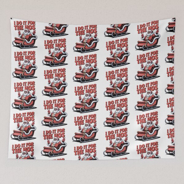 Item preview, I Do It for the Hos Retro, Santa Swag – Christmas designed and sold by graphic-genie.