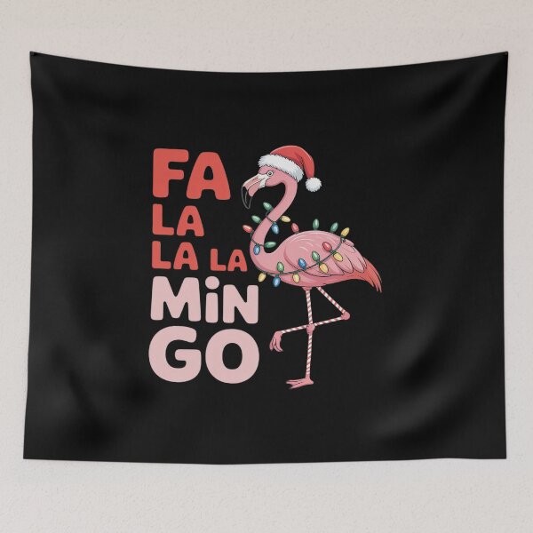 Item preview, Flamingo Christmas Tropical Xmas Tree designed and sold by MinaReinger.