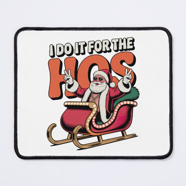 Item preview, I Do It for the Hos Retro, Santa Swag – Christmas designed and sold by graphic-genie.