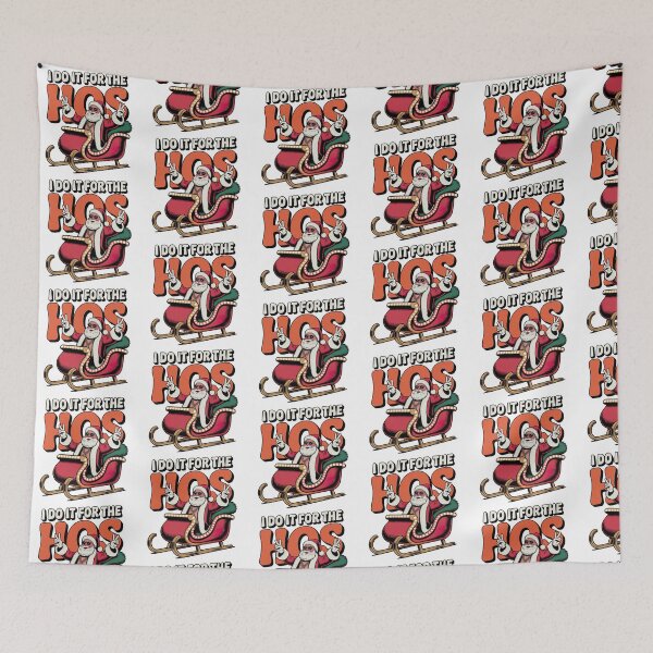Item preview, I Do It for the Hos Retro, Santa Swag – Christmas designed and sold by graphic-genie.