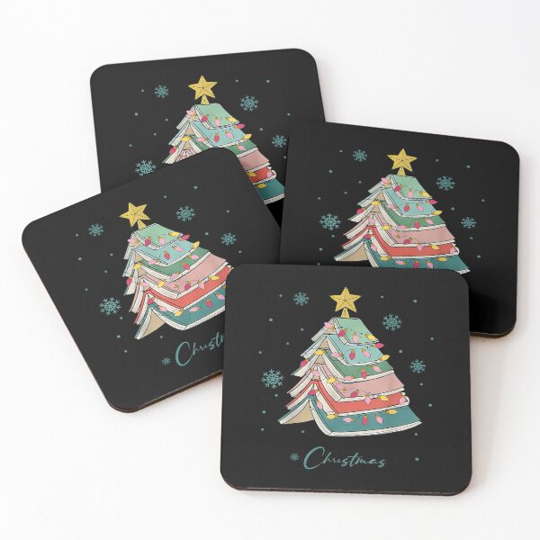 Item preview, Books Tree merry Christmas Book lover Literature readers designed and sold by sandrahofer-art.