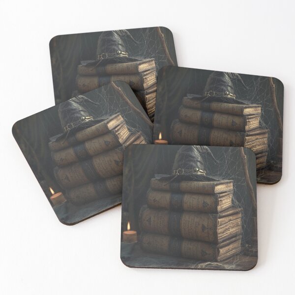 Item preview, Witch’s Study – Magical Ancient Spellbooks & Witch Hat designed and sold by Mintiko2.