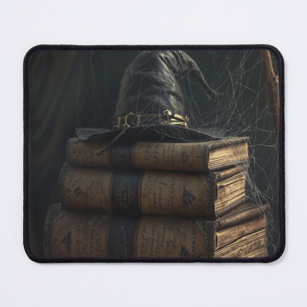 Item preview, Witch’s Study – Magical Ancient Spellbooks & Witch Hat designed and sold by Mintiko2.