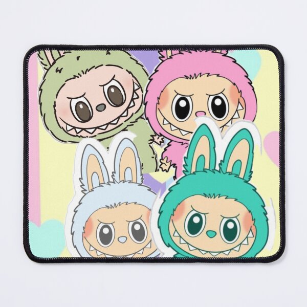 Item preview, Pastel Labubu Friends – Cute Kawaii Bunny Monsters designed and sold by AesthinkArt.