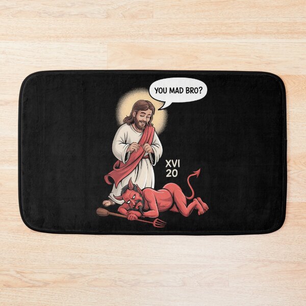 Item preview, Jesus asks satan fun joke designed and sold by waazwee6.