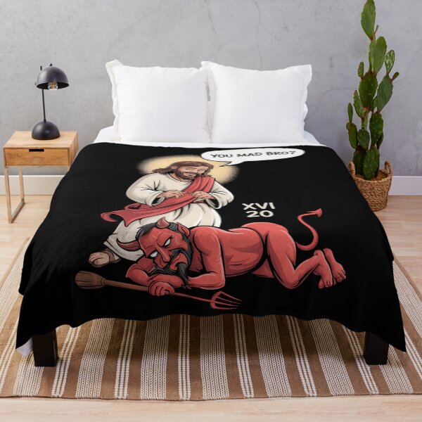 Item preview, Jesus asks satan fun joke designed and sold by waazwee6.