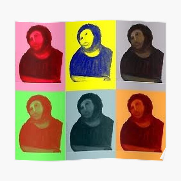 Ecce Homo Warhol Pop Art Style Poster