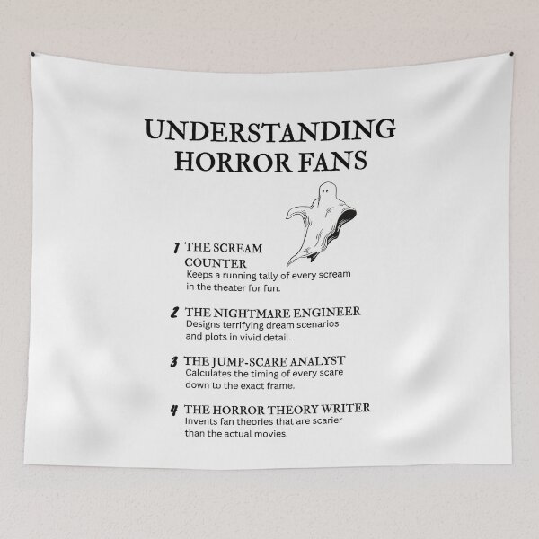 Item preview, Understanding Horror Fans – Horror Nerd Humor Collection designed and sold by PsyFlow35.