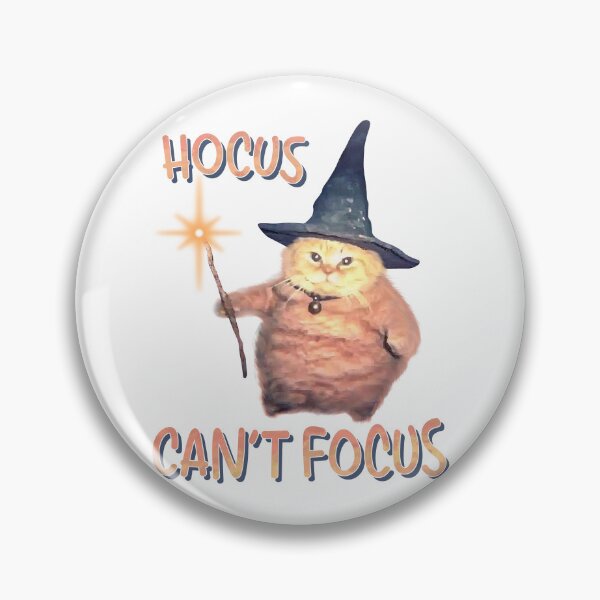 Item preview, Funny Hocus Cant Focus Cat designed and sold by RebeccaLittlee.