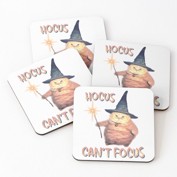 Item preview, Funny Hocus Cant Focus Cat designed and sold by RebeccaLittlee.