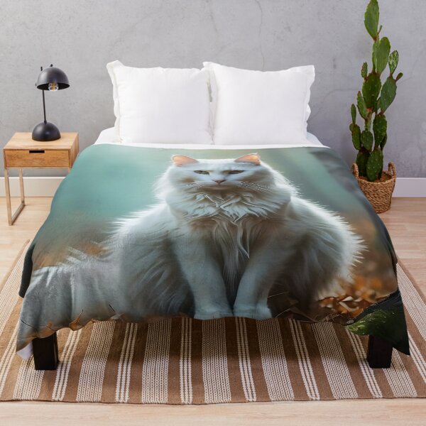 Item preview, Solitary Cat in Foggy Autumn Birch | Enchanted Woodland Poster designed and sold by Valeree Store.