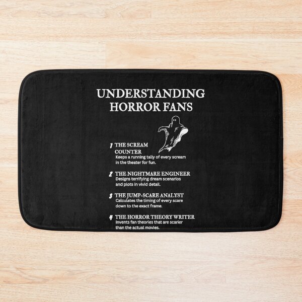 Item preview, Understanding Horror Fans – Horror Nerd Humor Collection – Black designed and sold by PsyFlow35.