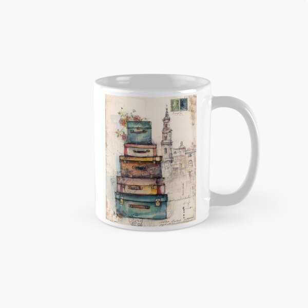 Item preview, SUITCASES VINTAGE ART designed and sold by MarkedArtPrints.