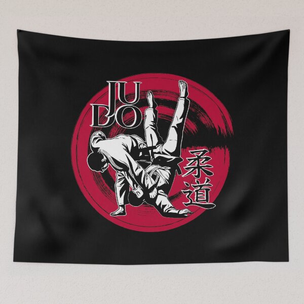 Item preview, Judo Kanji and Rising Sun Throw - Martial Arts Design designed and sold by k9printart.