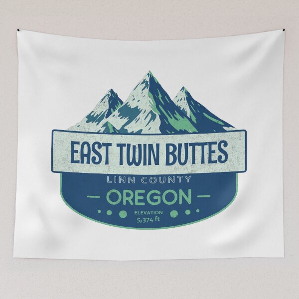 Item preview, East Twin Buttes, Linn County, Oregon, Mountain Design designed and sold by Wanderful-roads.