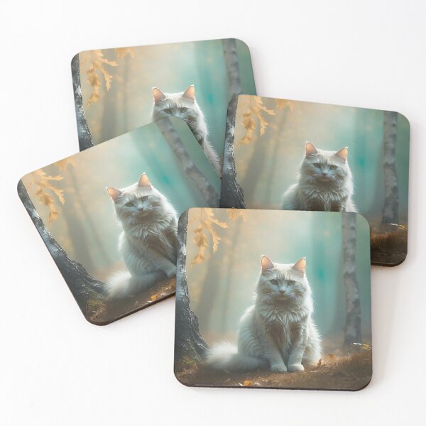 Item preview, Mystical Cat Surrounded by Fog | Birch Forest Vintage Design designed and sold by Valeree Store.