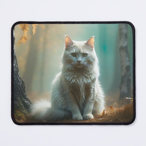 Item preview, Mystical Cat Surrounded by Fog | Birch Forest Vintage Design designed and sold by Valeree Store.