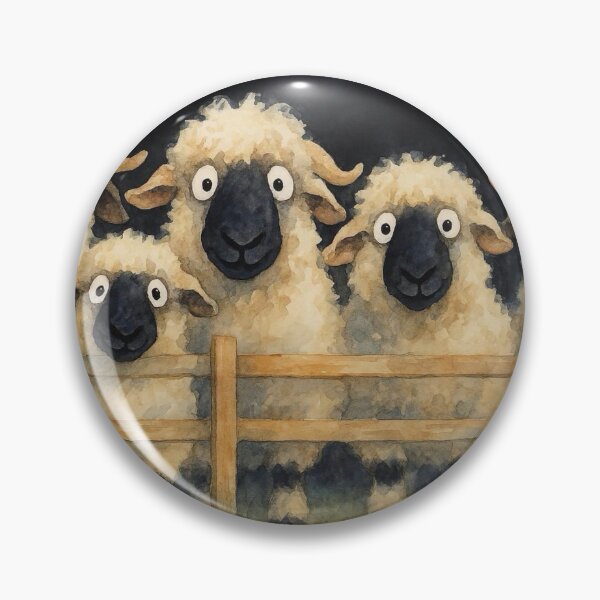 Item preview, Gorgeous Valaise Blacknose Sheep ' The Fluffy Ones ' BY SHiRLeY MacARTHuR designed and sold by Shirley MacArthur Art.