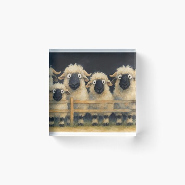 Item preview, Gorgeous Valaise Blacknose Sheep ' The Fluffy Ones ' BY SHiRLeY MacARTHuR designed and sold by Shirley MacArthur Art.