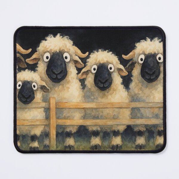 Item preview, Gorgeous Valaise Blacknose Sheep ' The Fluffy Ones ' BY SHiRLeY MacARTHuR designed and sold by Shirley MacArthur Art.