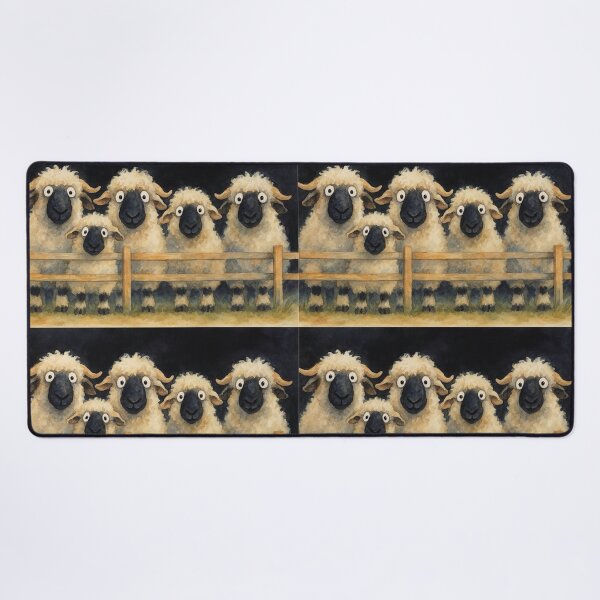 Item preview, Gorgeous Valaise Blacknose Sheep ' The Fluffy Ones ' BY SHiRLeY MacARTHuR designed and sold by Shirley MacArthur Art.