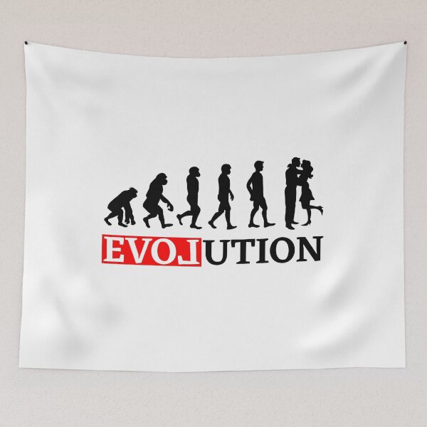 Item preview, Evolution with love and kiss Women t-shirt designed and sold by peter2art.