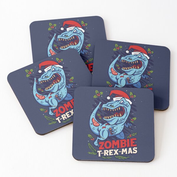 Item preview, Zombie T-Rex-Mas – Prehistoric Holiday Horror designed and sold by digijob.