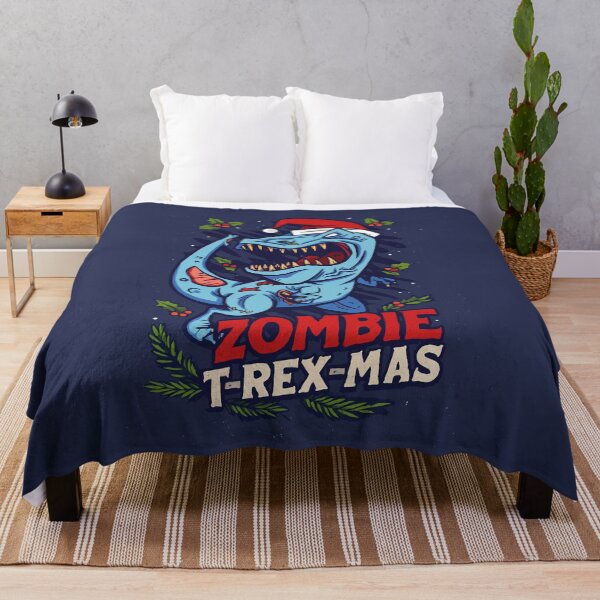 Item preview, Zombie T-Rex-Mas – Prehistoric Holiday Horror designed and sold by digijob.