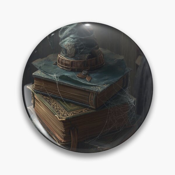 Item preview, Enchanted Spellbooks – Witch Hat & Magical Study designed and sold by Mintiko2.