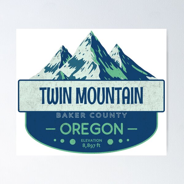 Item preview, Twin Mountain, Baker County, Oregon, Mountain Design designed and sold by Wanderful-roads.