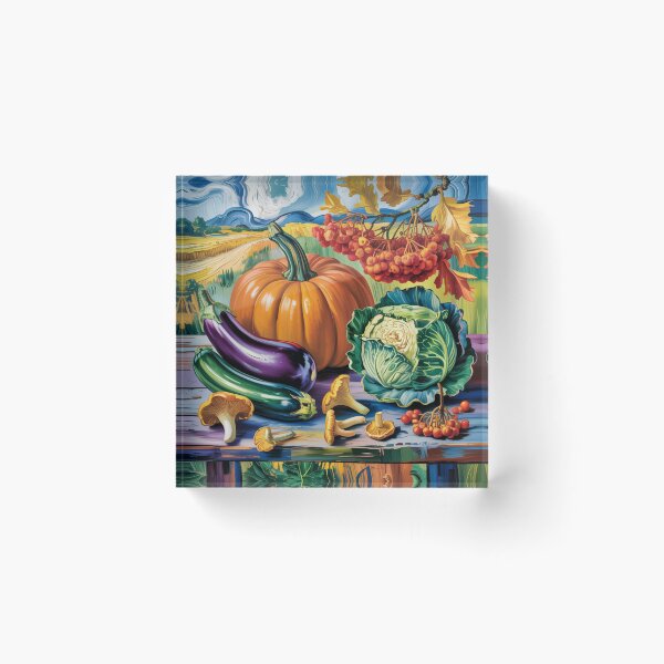 Item preview, Autumn vegetable  composition,style Van Gogh. designed and sold by elegantpaterns.