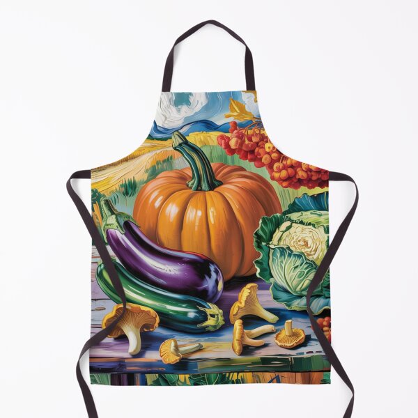 Item preview, Autumn vegetable composition,style Van Gogh. designed and sold by elegantpaterns.