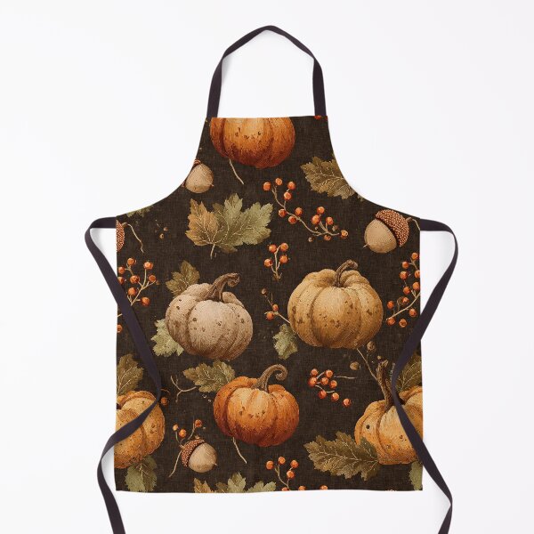 Aperçu de l'œuvre Motif d'automne rustique citrouille et gland créée et vendue par Teecha45.