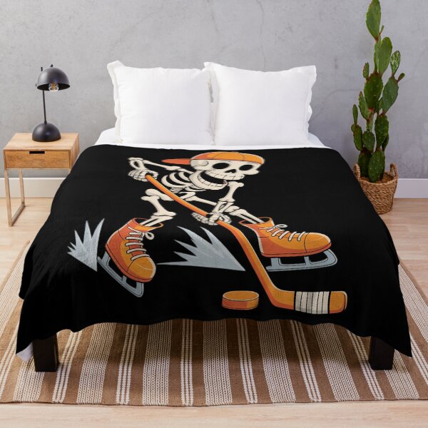 Item preview, Ice Hockey Skeleton Halloween designed and sold by ValerieRodrigue.