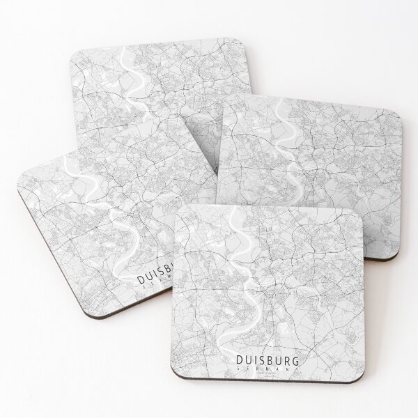Item preview, Duisburg City Map of Germany - Light designed and sold by deMAP.