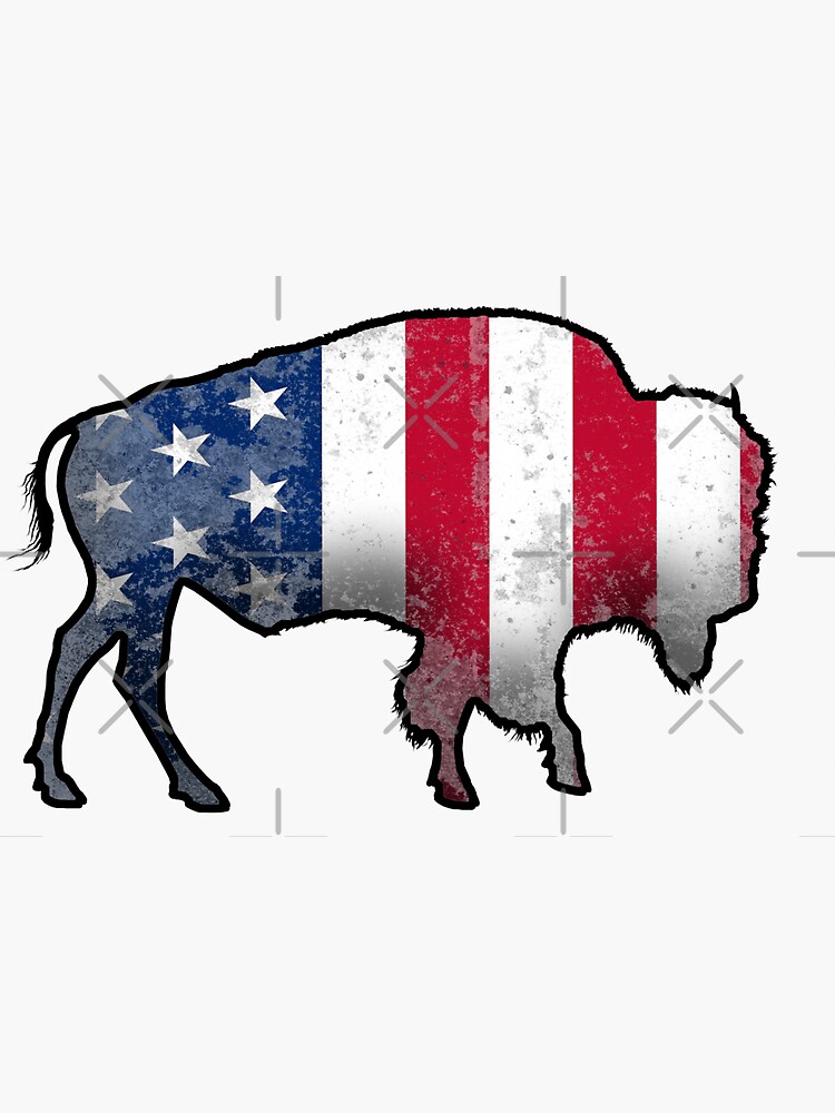 American Flag Stickers - Small – Bison Union