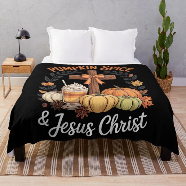 Item preview, Pumpkin Spice And Jesus Christ Pumpkin Christian designed and sold by LunaCrazeArt.