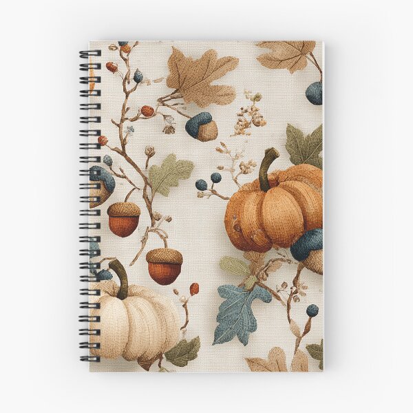Aperçu de l'œuvre Motif d'automne douillet citrouille et gland créée et vendue par Teecha45.
