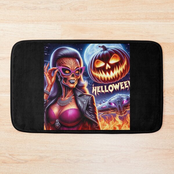 Item preview, Retro Rocker Glam Skeleton Halloween designed and sold by Voodoo Store Paranormal Collections.