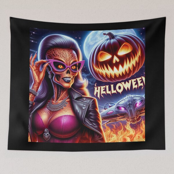 Item preview, Retro Rocker Glam Skeleton Halloween designed and sold by Voodoo Store Paranormal Collections.