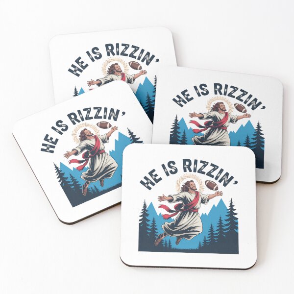 Item preview, He is Rizzin Jesus Playing Football Game Day Sports Rizz designed and sold by ValerieRodrigue.
