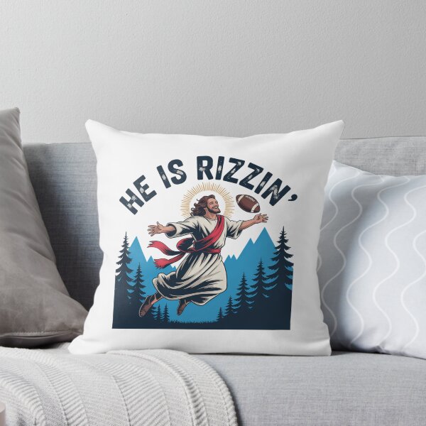 Item preview, He is Rizzin Jesus Playing Football Game Day Sports Rizz designed and sold by ValerieRodrigue.