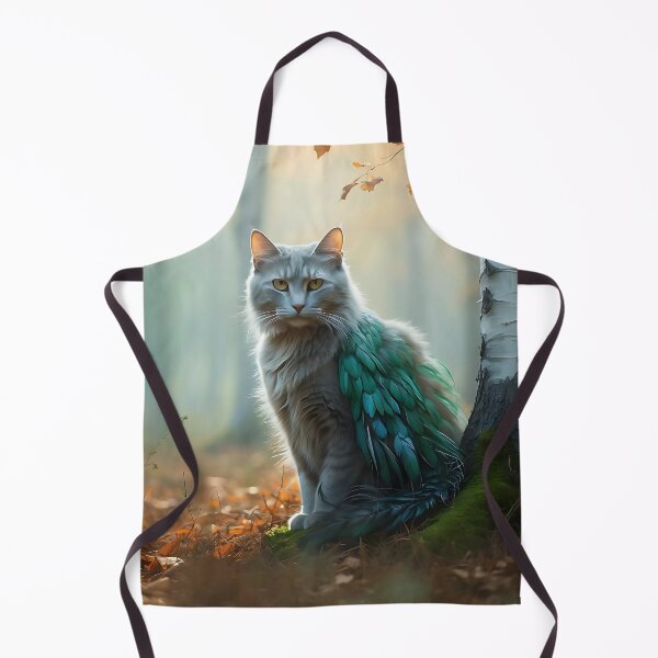 Aperçu de l'œuvre Chat dans une forêt brumeuse | Impression nostalgique et éthérée créée et vendue par Valeree Store.