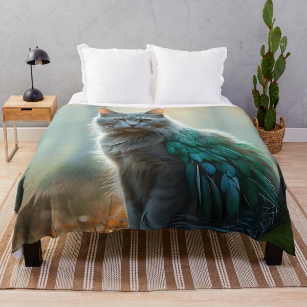 Item preview, Cat in Fog-Shrouded Woodland | Ethereal Nostalgic Print designed and sold by Valeree Store.