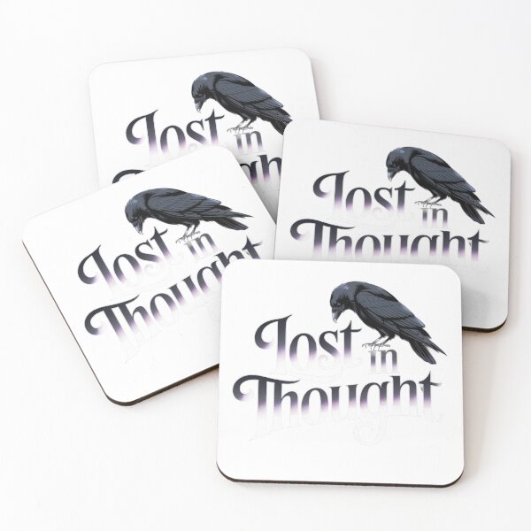 Item preview, Lost in Thought - Dark Academia Crow designed and sold by Fatkid11.