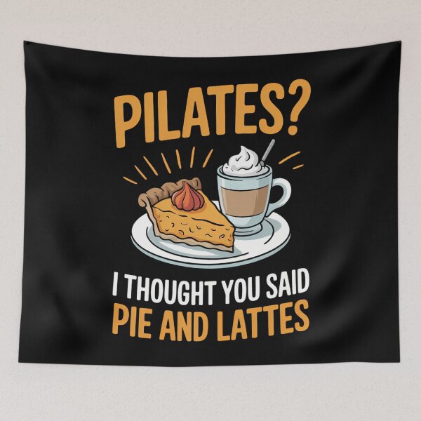 Item preview, Pun Funny Pie And Lattes Coffee Pumpkin Spice Lovers designed and sold by LunaCrazeArt.