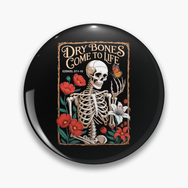 Item preview, Christian Faith Dry Bones Come To Life Skeleton Floral designed and sold by KarimSoCute.